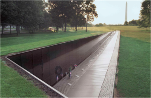 Vietnam Veterans Memorial, created by Maya Lin