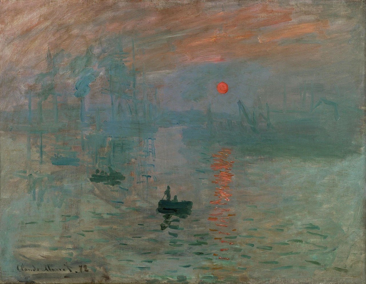 Impression: Sunrise, Claude Monet, 1872. Musée Marmottan Monet